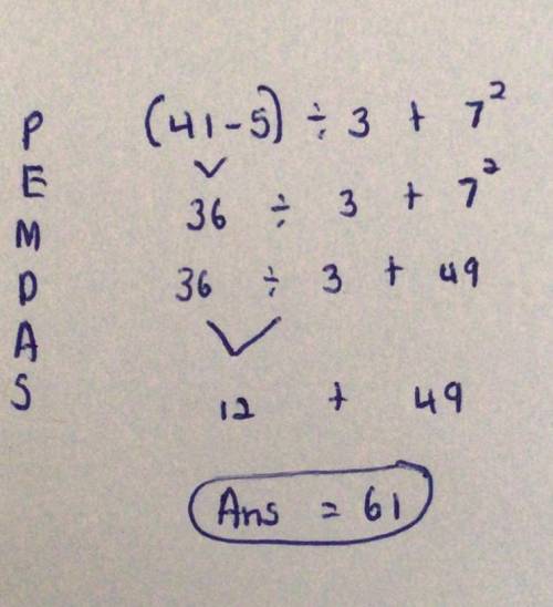 (41-5)÷3+7² please help me solve it  por favor ayúdenme a resolverlo​