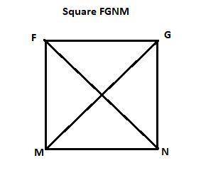 Square FGNM and its diagonals are shown below. Which pairs of line segments are parallel? Select all