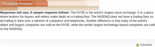 Describe the differences between the New York Stock Exchange and the NASDAQ.