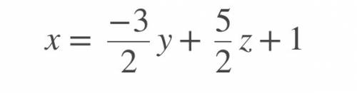 2x+3y-5z=2 value value for  -x+2y-4z=-1 value for  -y+3z=1 value for