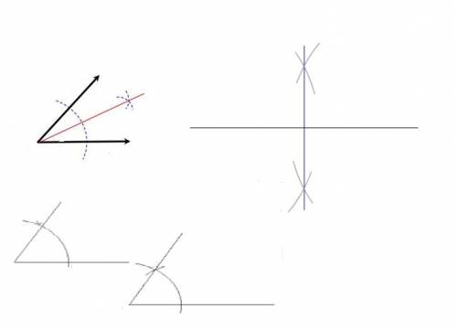 L.) how do you construct congruent segments, segment bisectors, angles, and angle bisectors using to