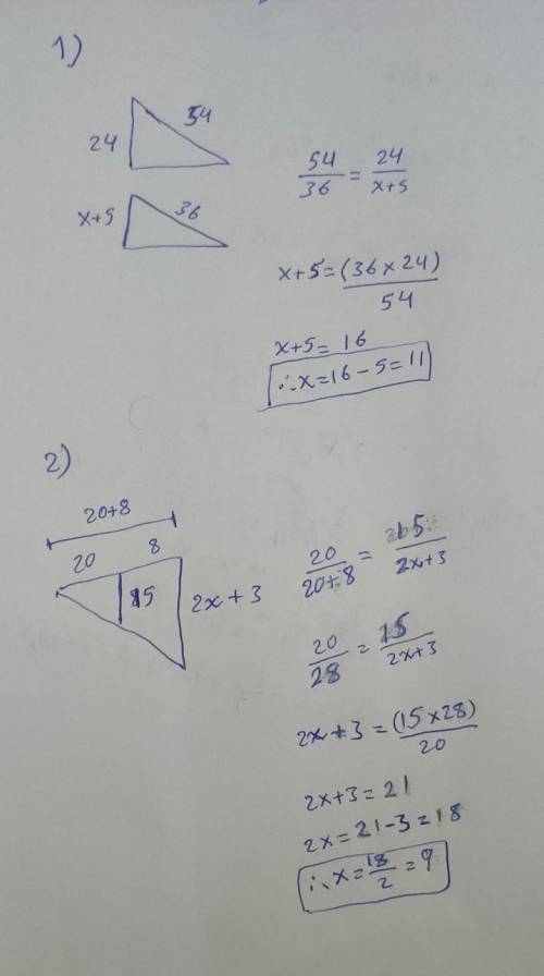 Math-geometry 9th grade I rlly need help with this finding x