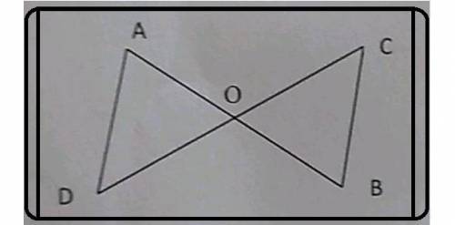 AB and CD intersect each other at O and O is the mid-point of both AB and CD. Prove that AC = BD and