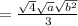 =\frac{\sqrt{4}\sqrt{a}\sqrt{b^2}}{3}\\