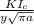 \frac{KI_{c} }{y\sqrt{\pi a} }
