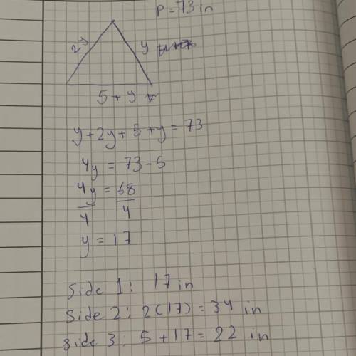 Can some one please help me with this question. I just need the length of all the sides of a triangl