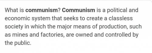 Socommunism? what's that all about?