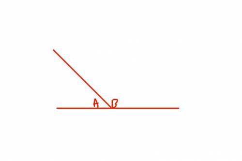 Draw a pair of supplementary angle where the value of A is half the value of B . label your angle.