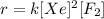 r=k[Xe]^2[F_2]