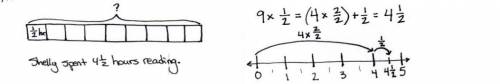 What is the answer of Shelly read 1/2 hour each afternoon for 9 days. How many hours did Shelly spen