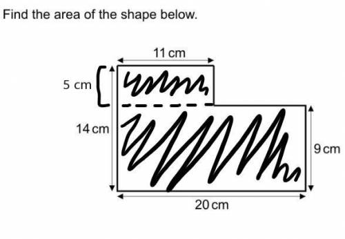 ￼find the area of the shape below