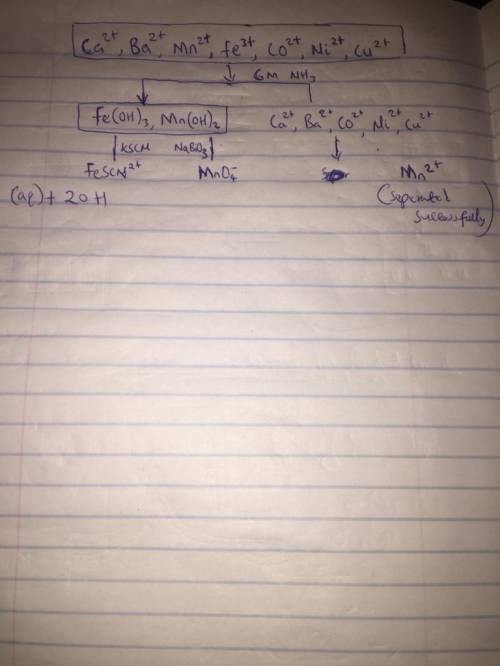 when Mn2 ions are separated from the mixture, they go through a series of oxidizing and reducing ste