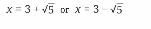 The solutions of the equation x^2-6x+4=0