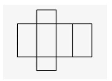 Draw a net to represent the three-dimensional figure indicated.
b. Rectangular prism