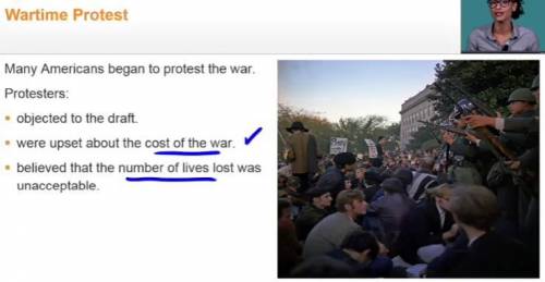 What did opponents of the Vietnam War protest? Check all that apply.

-the draft
-the cost of the wa