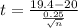 t=\frac{19.4-20}{\frac{0.25}{\sqrt{n} } }