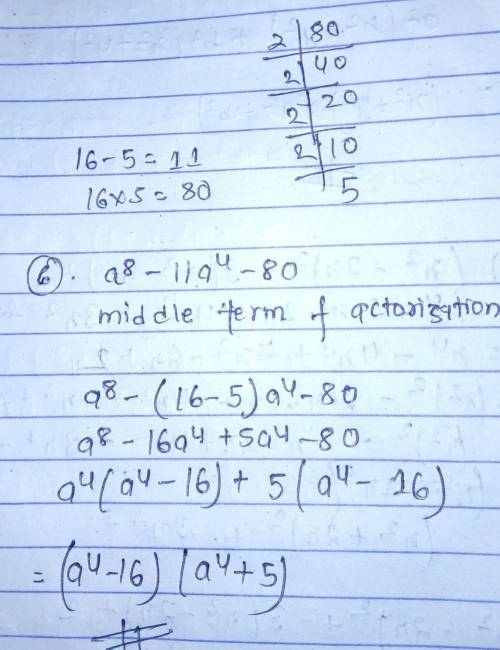 Pls help

pls show handwritten work with full explanation thank you and this is factorise​