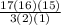 \frac{17(16)(15)}{3(2)(1)}