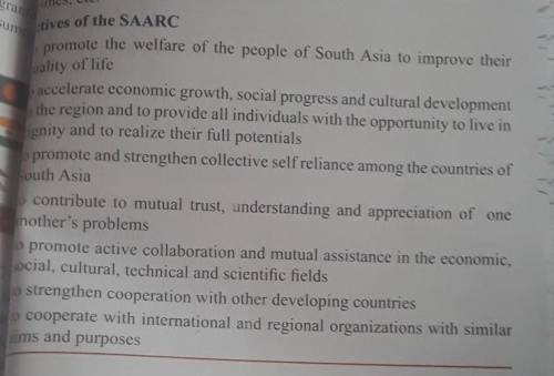 What are the main objective of SAARC​