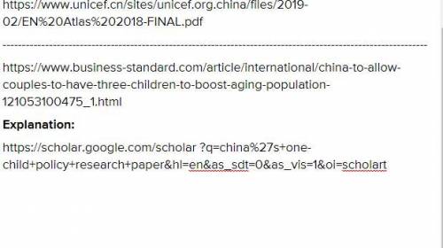 Can you guys find me a credible source for china's population of kids? credible sources needs someth