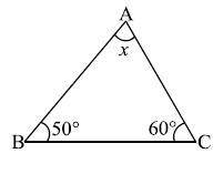Find the value of unknown angles.Х50​