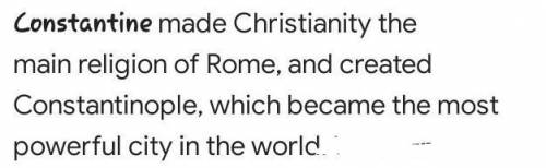 Who was constantine and why was he important