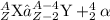 _Z^A\textrm{X} → _{Z-2}^{A-4}\textrm{Y}+_2^4\alpha