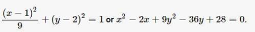 Will give !!

6. Determine the equation of the ellipse with center (1, 2), vertex at (4,2), containi