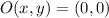 O(x,y) = (0,0)