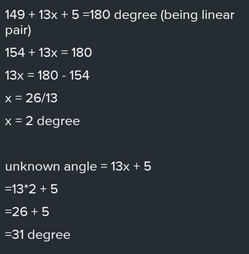 Part A create an equation and solve for X:

Part B find the measure of the unknown angle