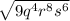 \sqrt{9 {q}^{4}  {r}^{8}  {s}^{6} }