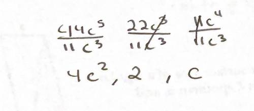 ¿cuál es el máximo común divisor de 44c⁵, 22c³ y 11c⁴?​
