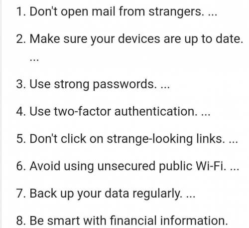 Write any five unethical practices on the internet. Also write the safety measures to avoid them.​