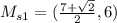 M_{s1} = (\frac{7 + \sqrt{2}}{2},6)