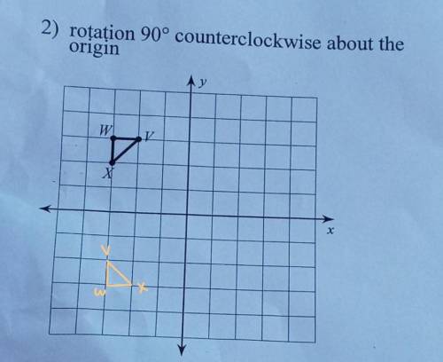 Rotation 90 degrees counterclockwise about the origin​