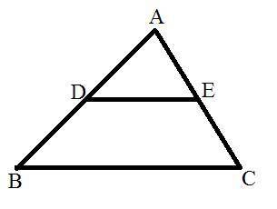 Using B.P.T., prove that a line drawn through the mid-point of one side of a triangle parallel to an