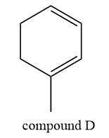 Classify each of the four compounds as a conjugated, isolated, or cumulated diene. Compound A: Two a