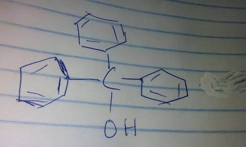 Draw the structure of the organic product(s) of the Grignard reaction between methyl benzoate and ex