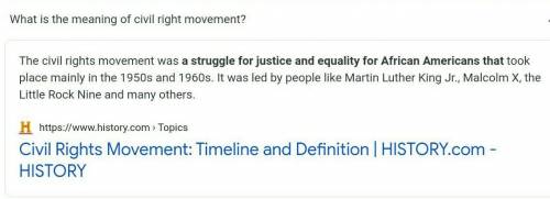 What do you understand by civil rights movement ?​