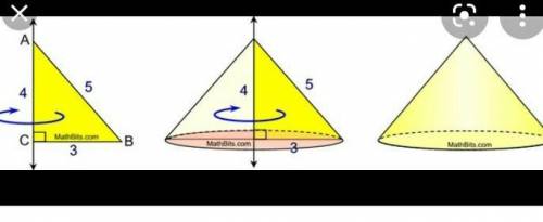 A figure is located at (0,0)(-3, -4), and (-3,0) on a coordinate plane. What kind of 3-D shape would