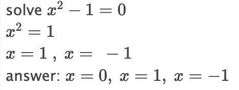 Find the real or imaginary solutions by factoring. 
X^4 -3x^2 = -2x^2