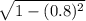 \sqrt{1-(0.8)^2}