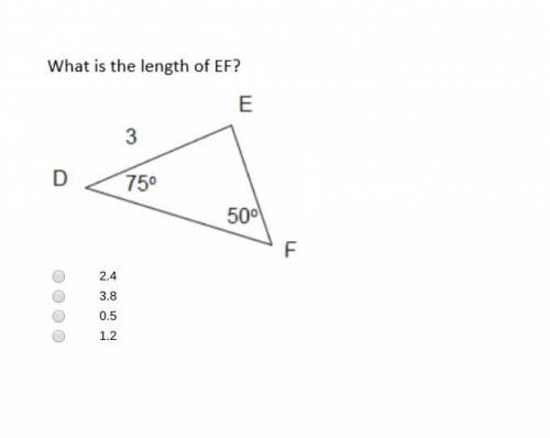 What is the length of EF? show work for brainlist