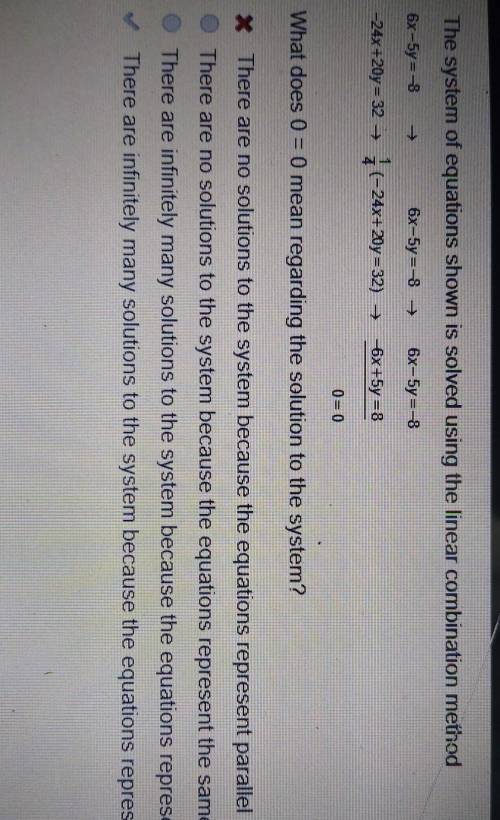 The answer is D) there are infinitely many solutions to the system because the equations represent t