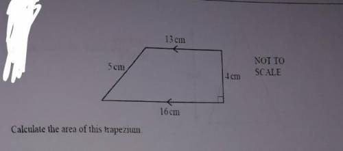 calculate the area of trapezium