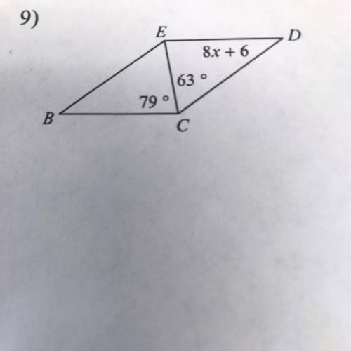 Solve x, this figure is a parallelogram, please show your work