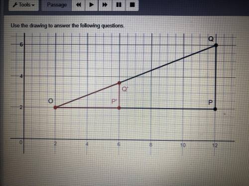 Hey I really need help, like rn!!! What is the scale factor of the triangle dilated from OPQ to OP’Q