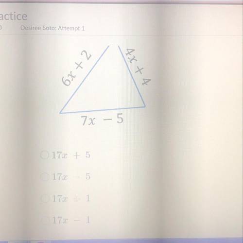 Help!!! What is the perimeter of the triangle?