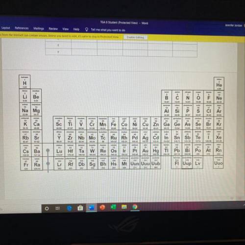 It's a Periodic Mystery! Use the copy of the Periodic Table of Elements below to obtain information