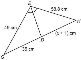 50 points - please help - geometry What is the value of x? Enter your answer in the box. x =